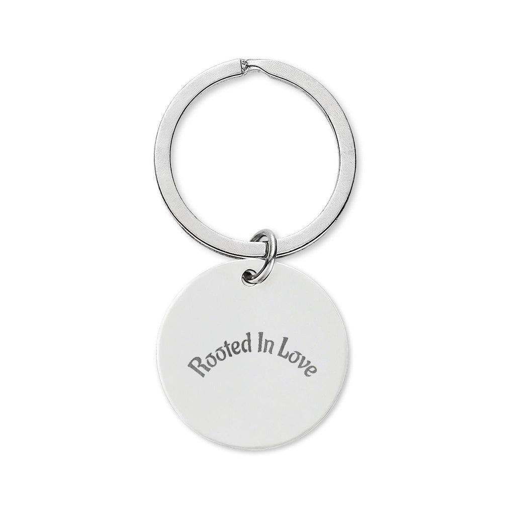 Afro King & Queen Lovers Round Keychain | Stainless Steel Engraved