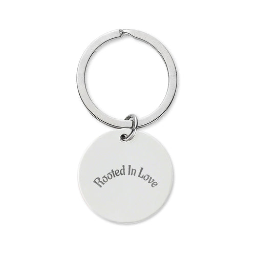 Afro King & Queen Lovers Round Keychain | Stainless Steel Engraved