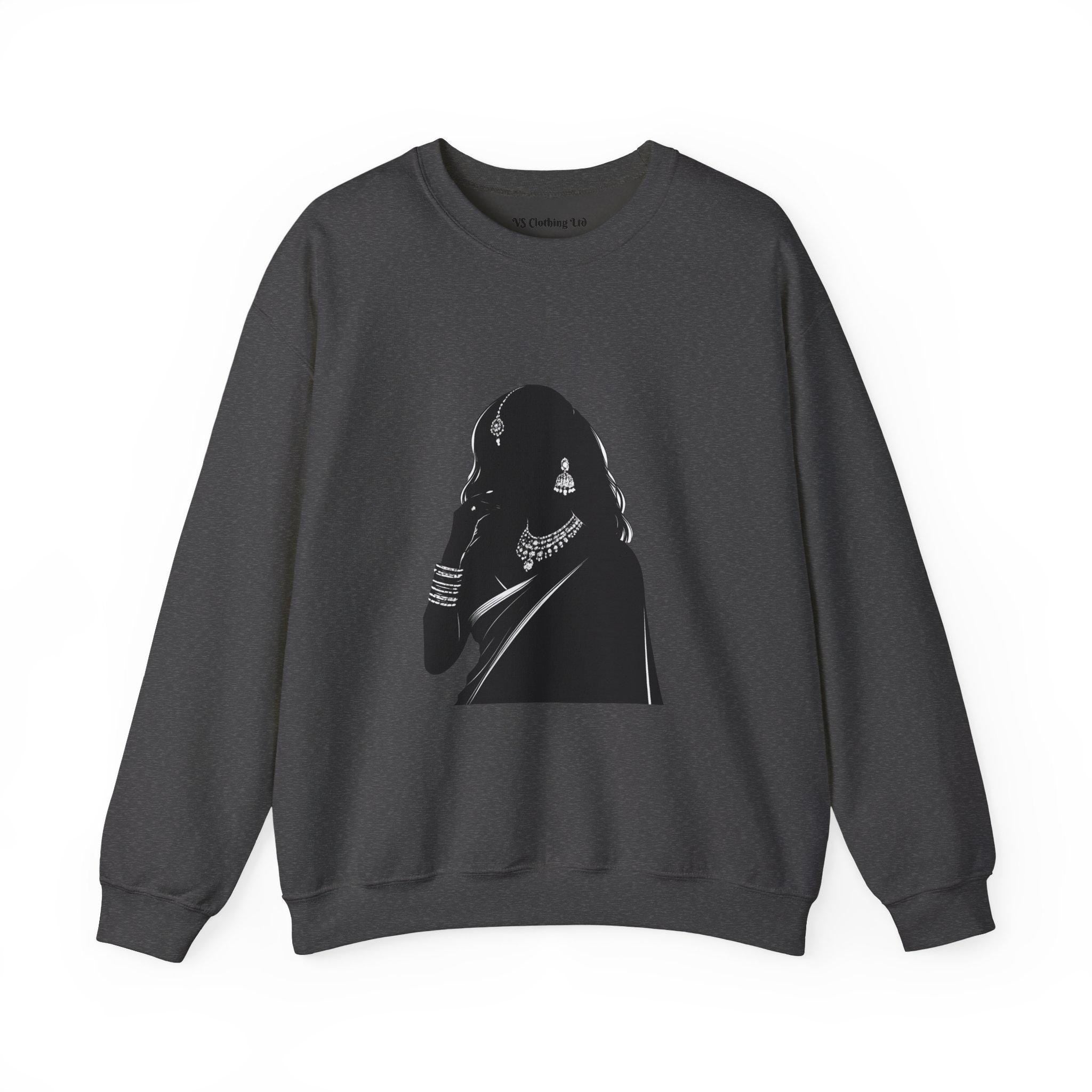 Silhouette Indian Woman Sweatshirt