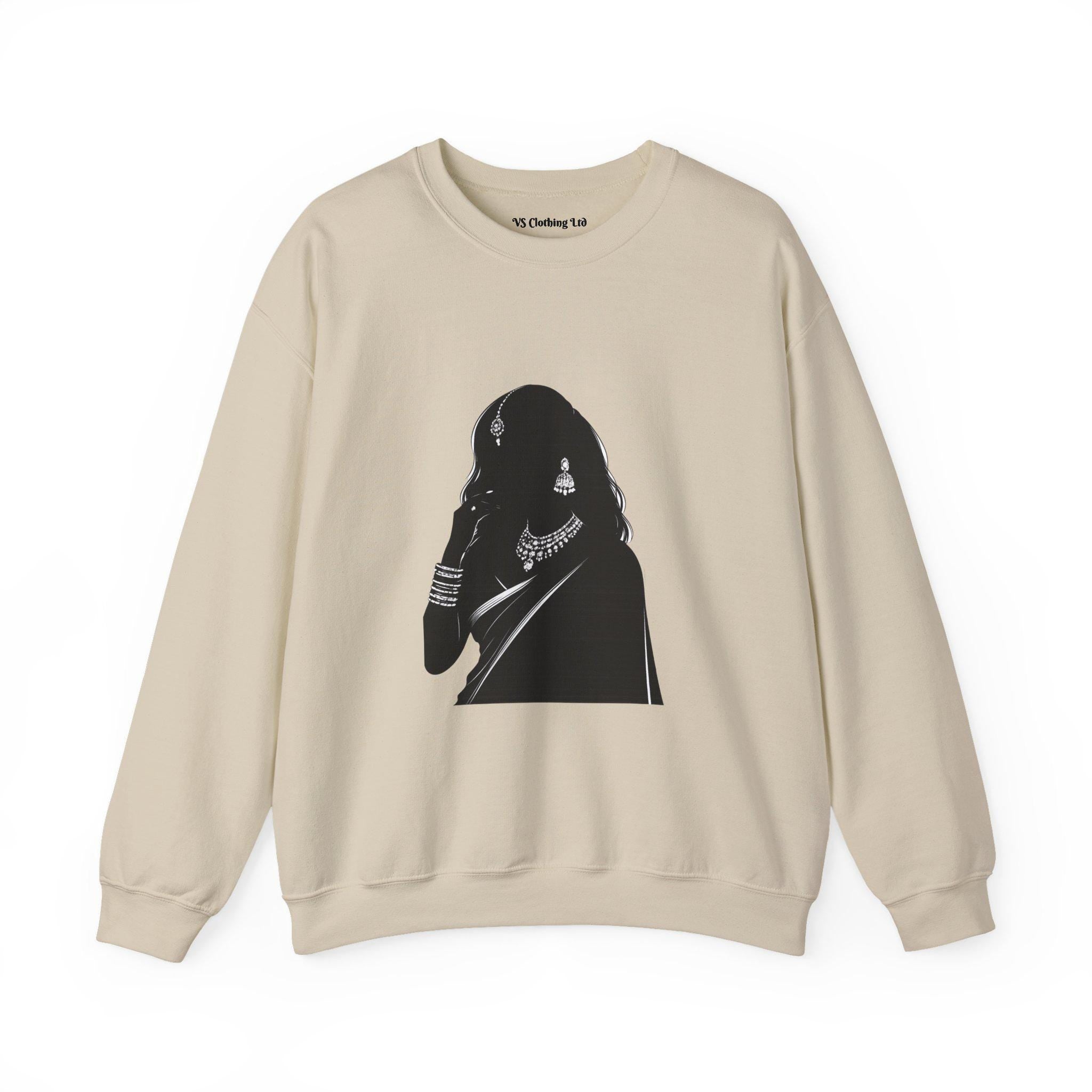 Silhouette Indian Woman Sweatshirt