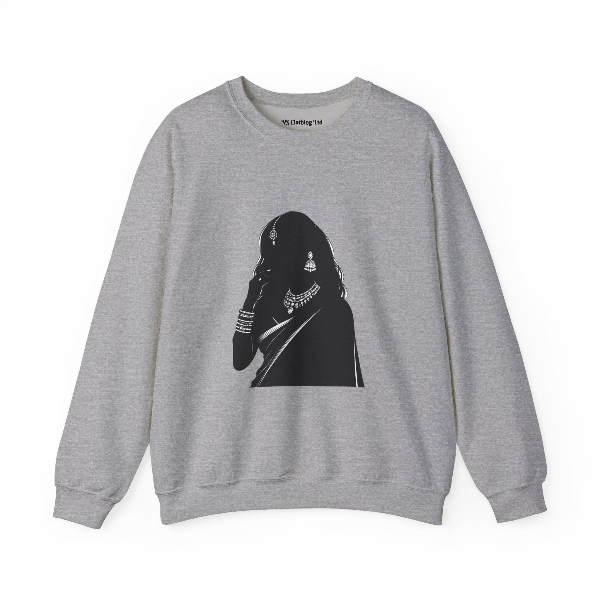 Silhouette Indian Woman Sweatshirt