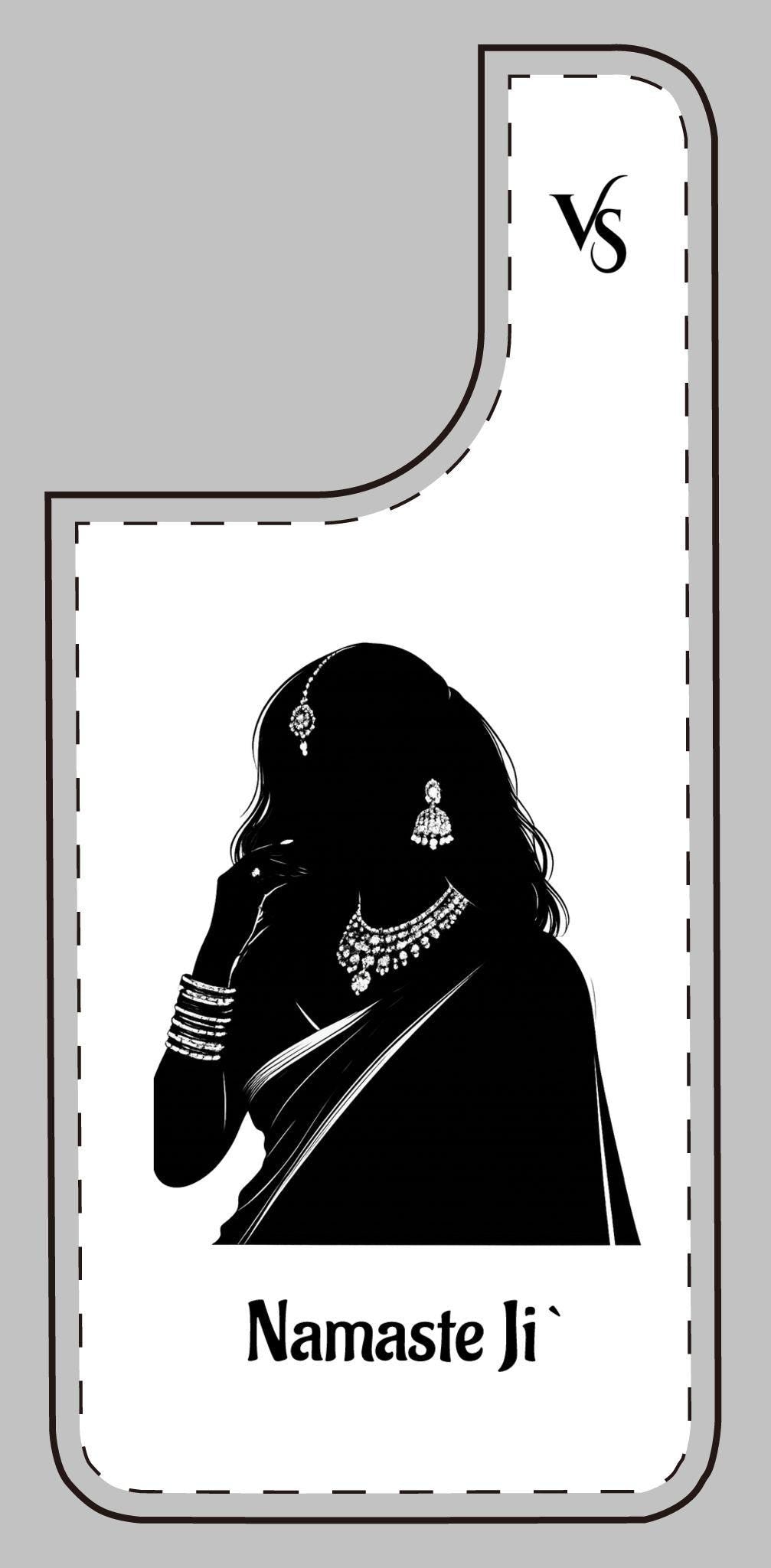 Indian Woman "Namaste Ji" Greeting Phone Case | Various Colours
