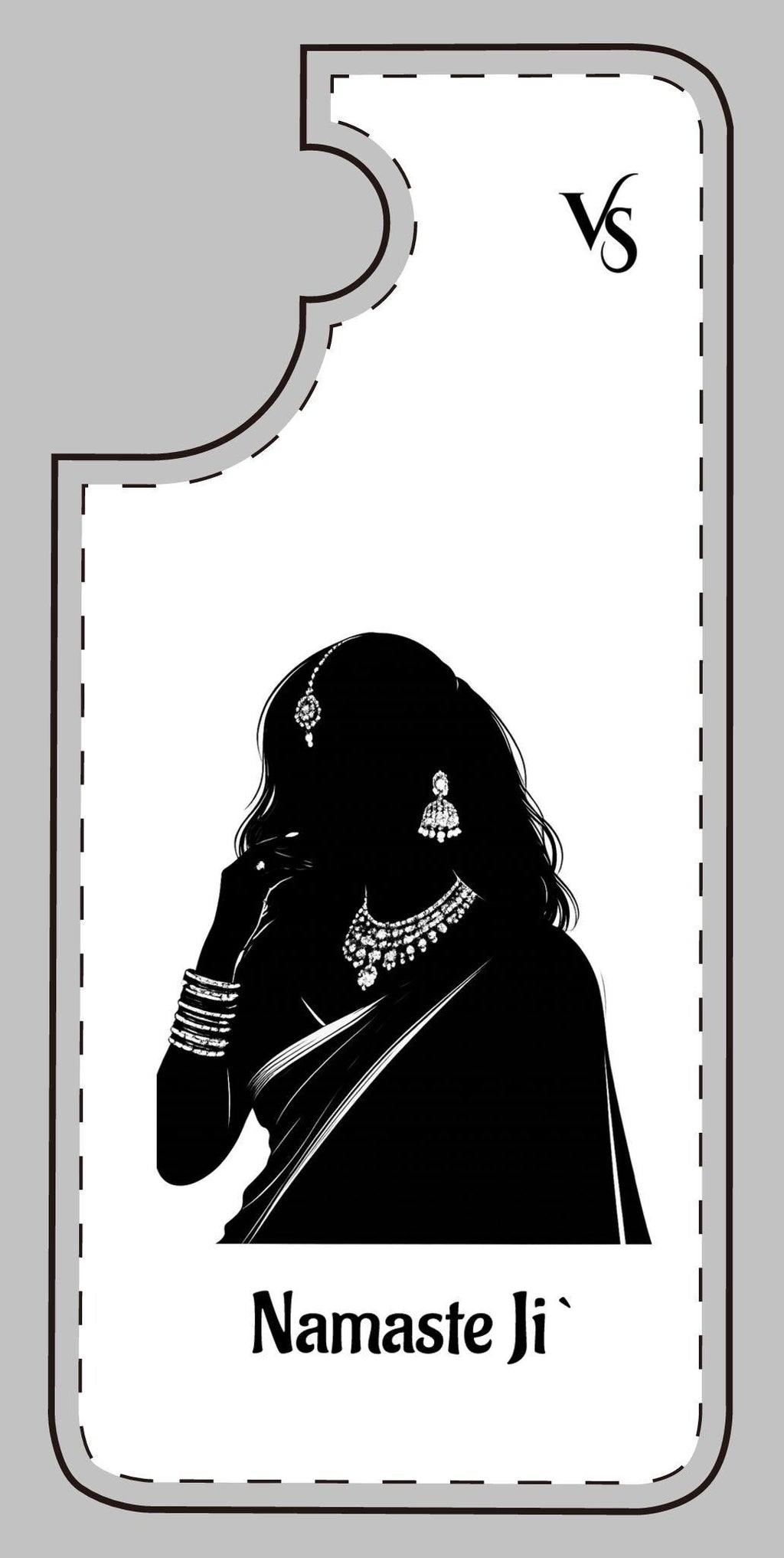 Indian Woman "Namaste Ji" Greeting Phone Case | Various Colours