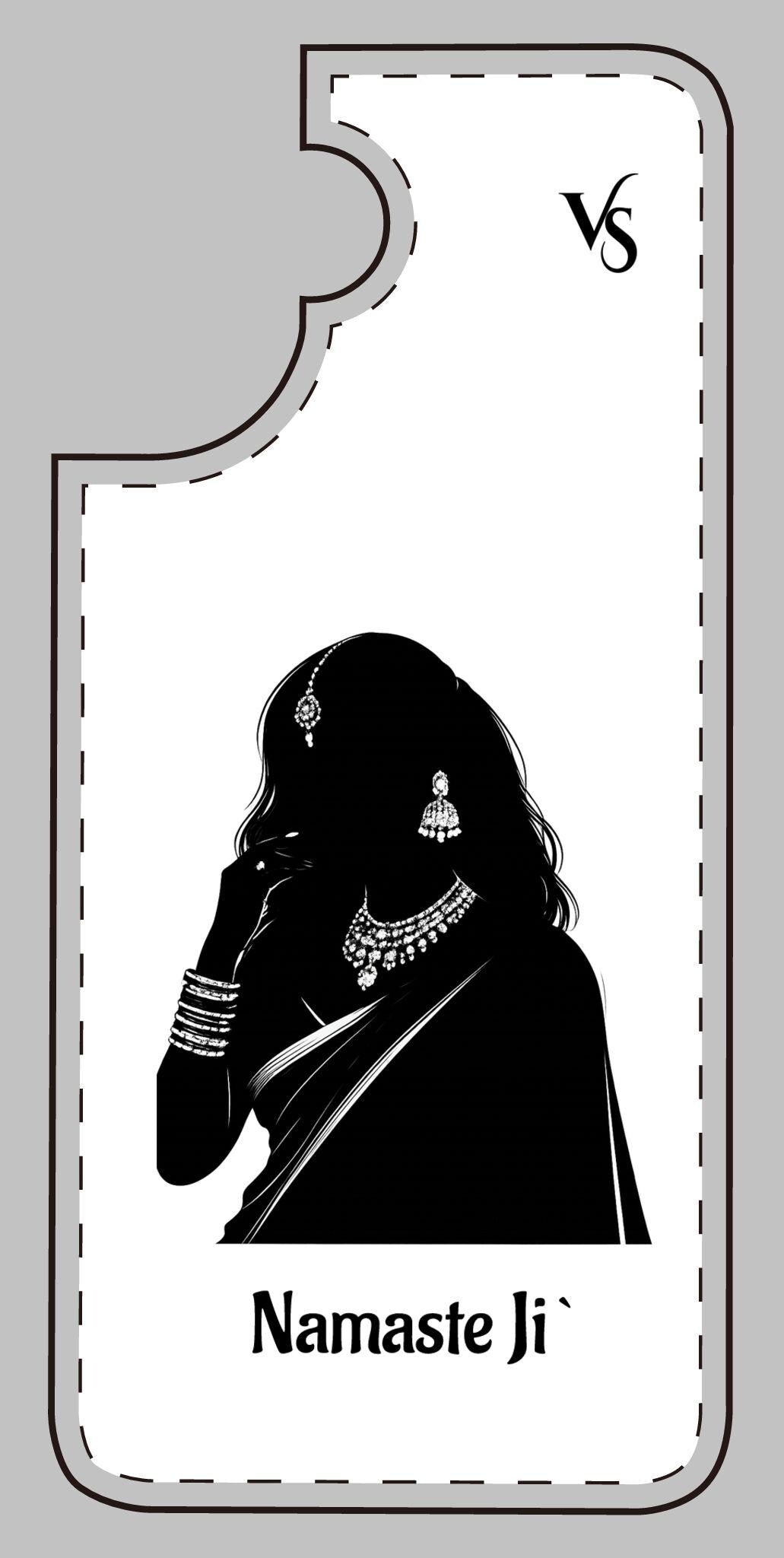 Indian Woman "Namaste Ji" Greeting Phone Case | Various Colours