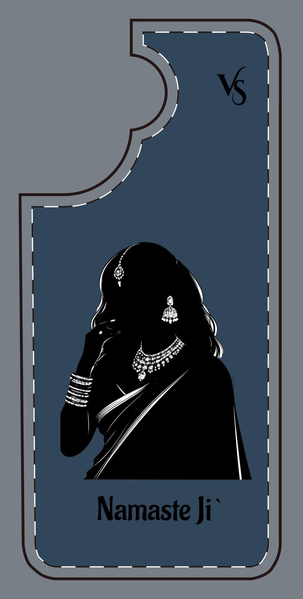 Indian Woman "Namaste Ji" Greeting Phone Case | Various Colours