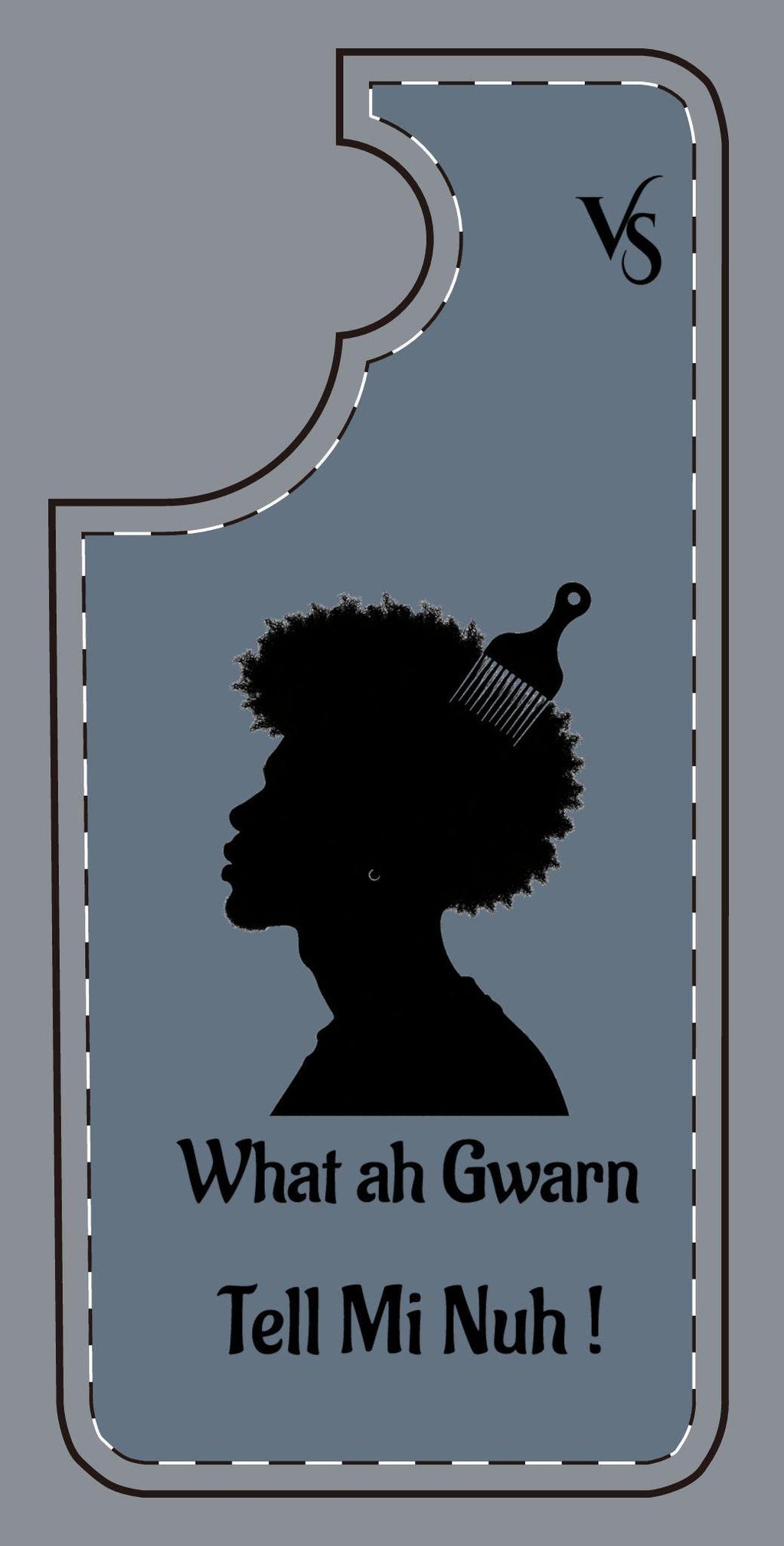 Afro King Phone Case | What Ah Gwann Tell Mi Nuh!