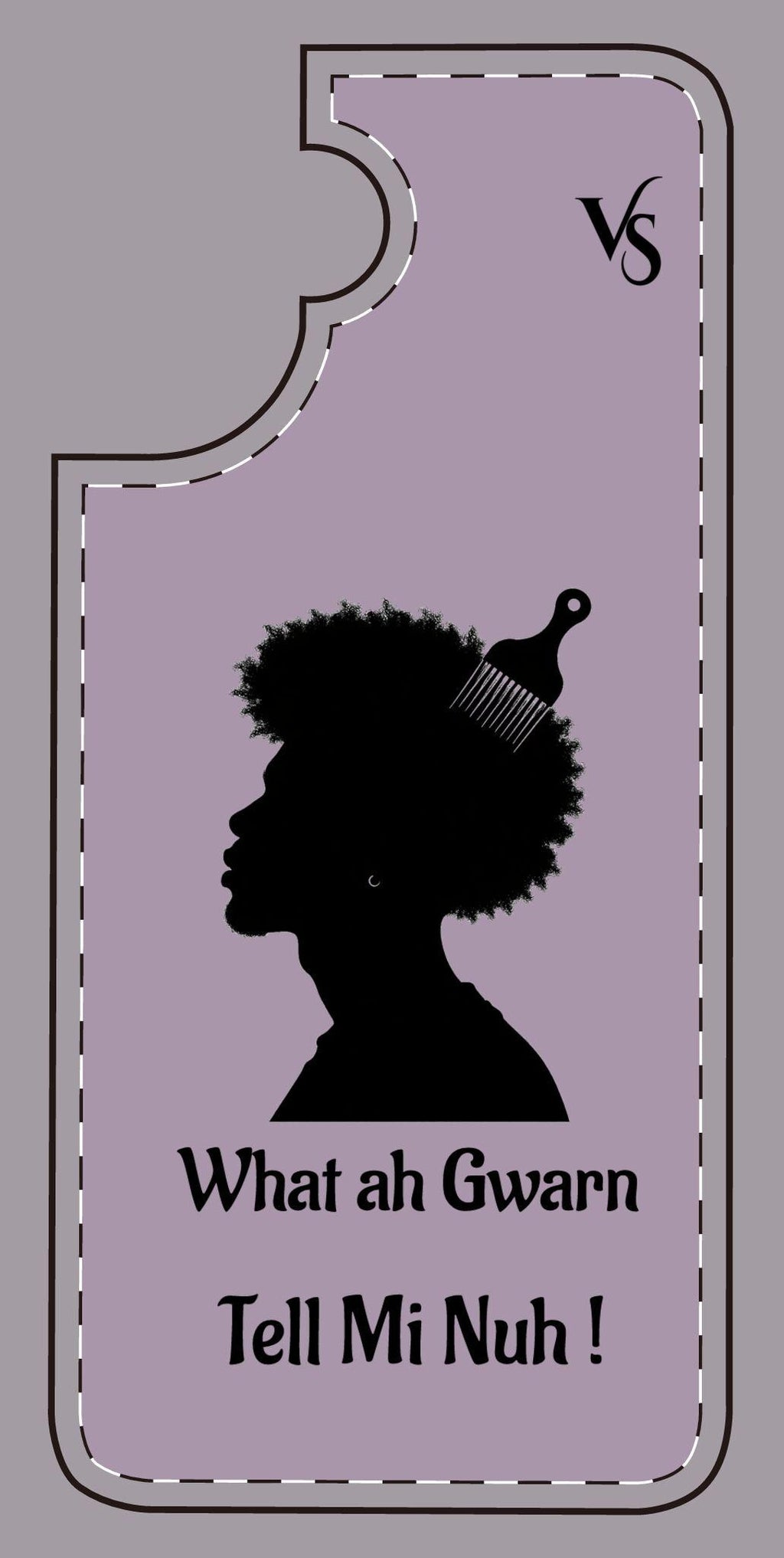 Afro King Phone Case | What Ah Gwann Tell Mi Nuh!