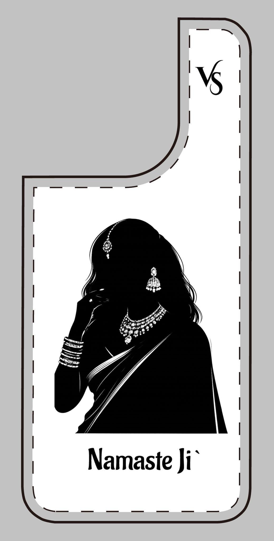 Indian Woman "Namaste Ji" Greeting Phone Case | Various Colours