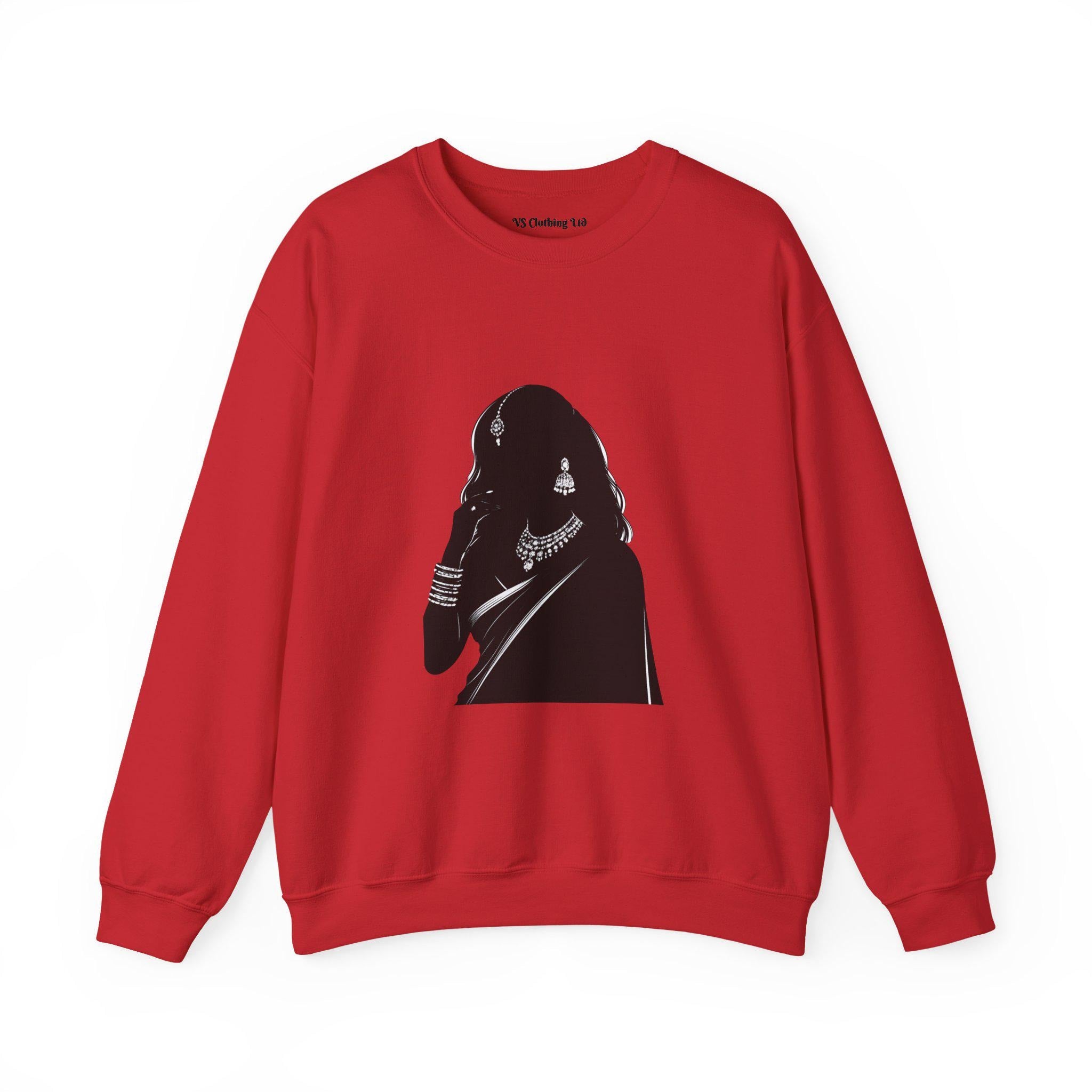 Silhouette Indian Woman Sweatshirt