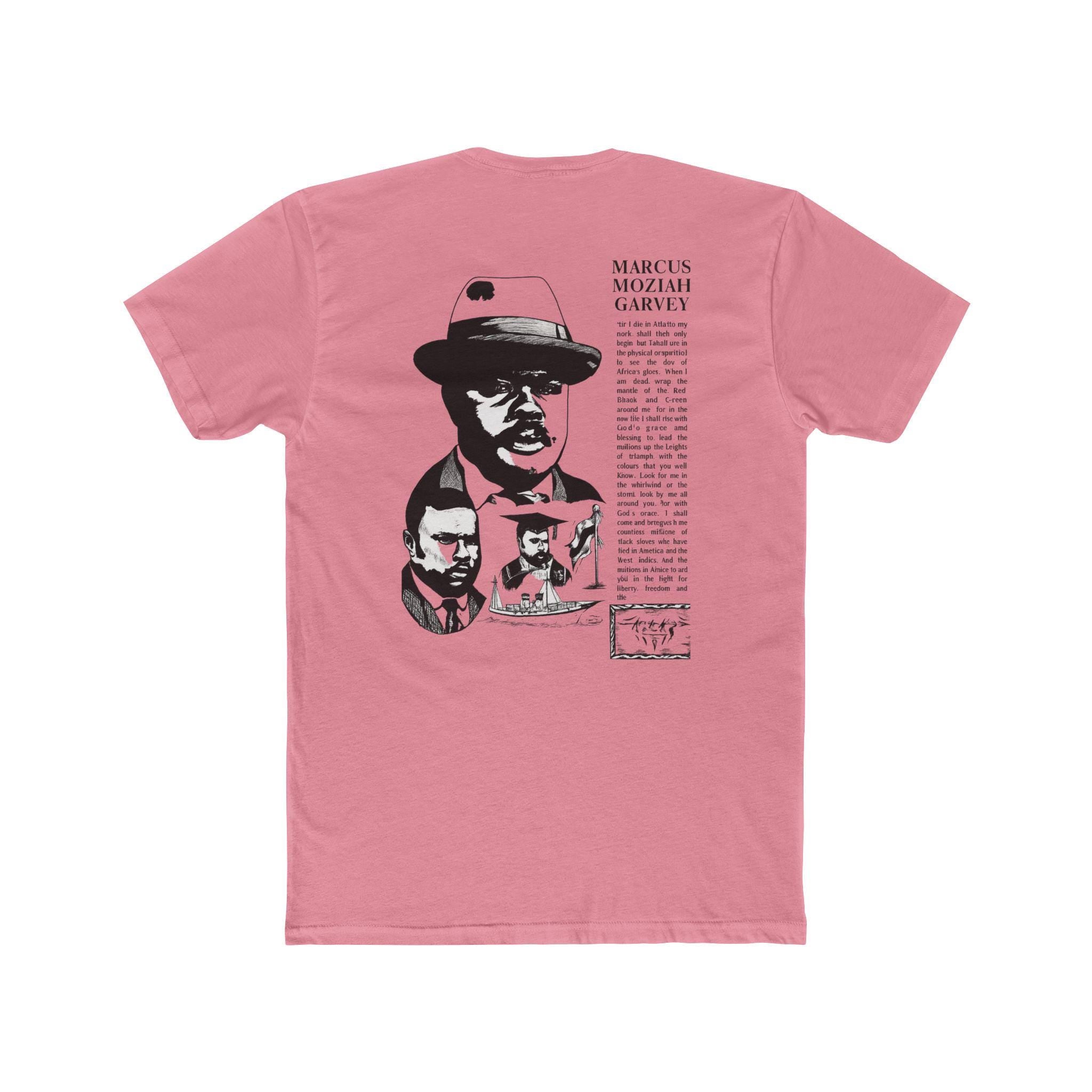Marcus Garvey Portrait Tee | Black History, Vintage Newspaper Design