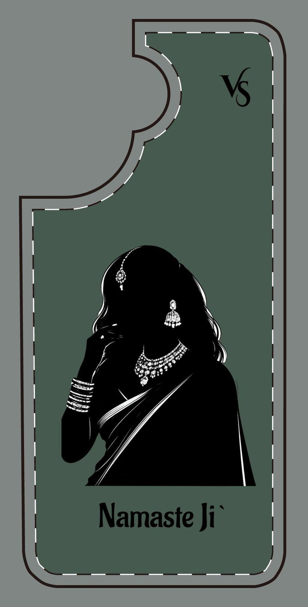 Indian Woman "Namaste Ji" Greeting Phone Case | Various Colours