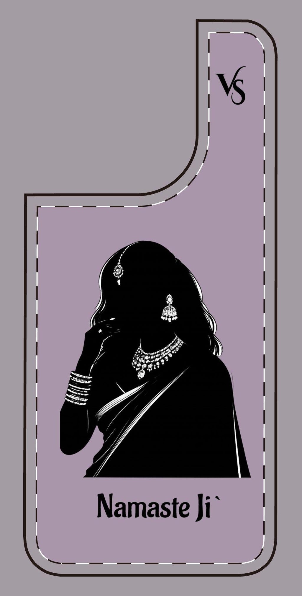 Indian Woman "Namaste Ji" Greeting Phone Case | Various Colours