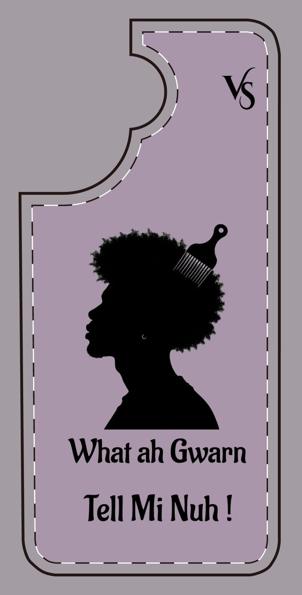Afro King Phone Case | What Ah Gwann Tell Mi Nuh!
